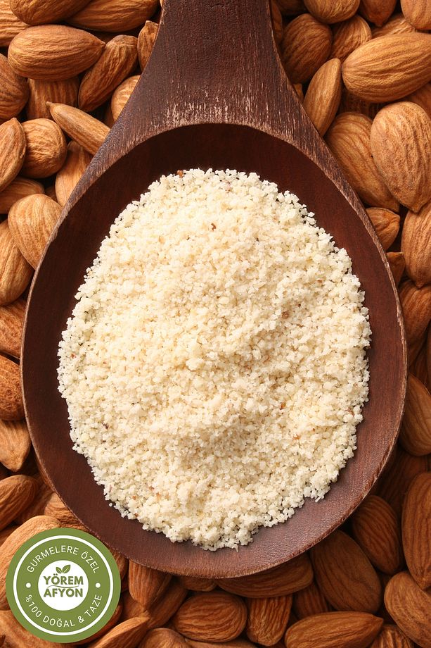 Muğla Datça Yöresnden %100 Saf Zarsız Glütensiz Çiğ Öğütülmüş Badem Unu Tozu {prunus Dulcis} | 130gr - 2