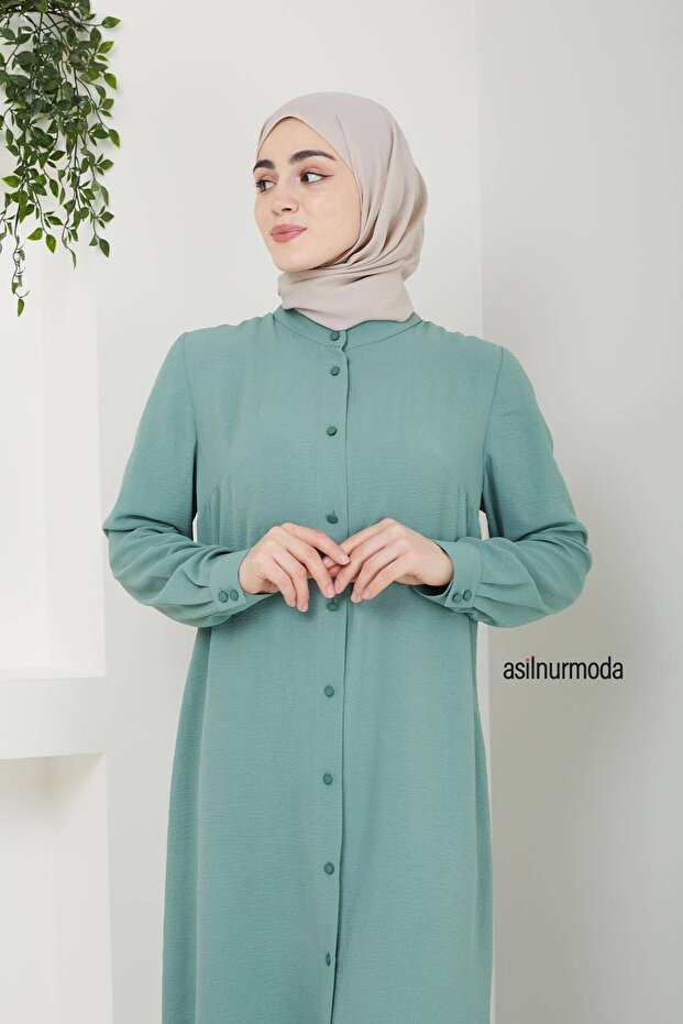 Sena Ayrobin Buttoned Double Set Mint Green - 6