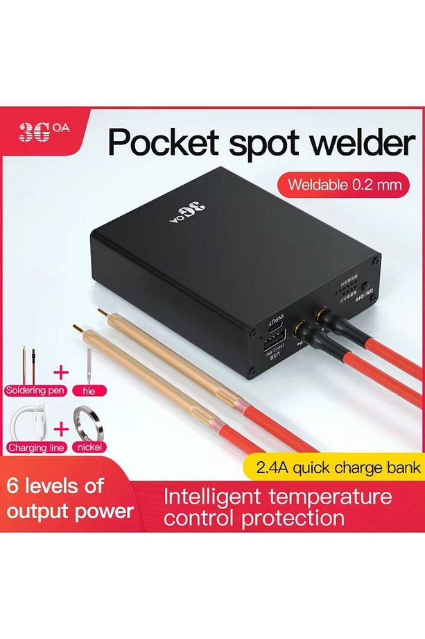 Pil Punta Kaynak Makinesi Güç Ayarlı Şarjlı Taşınabilir 5000 Mah Tek Şarjla Binlerce Punta Kaynağı - 1