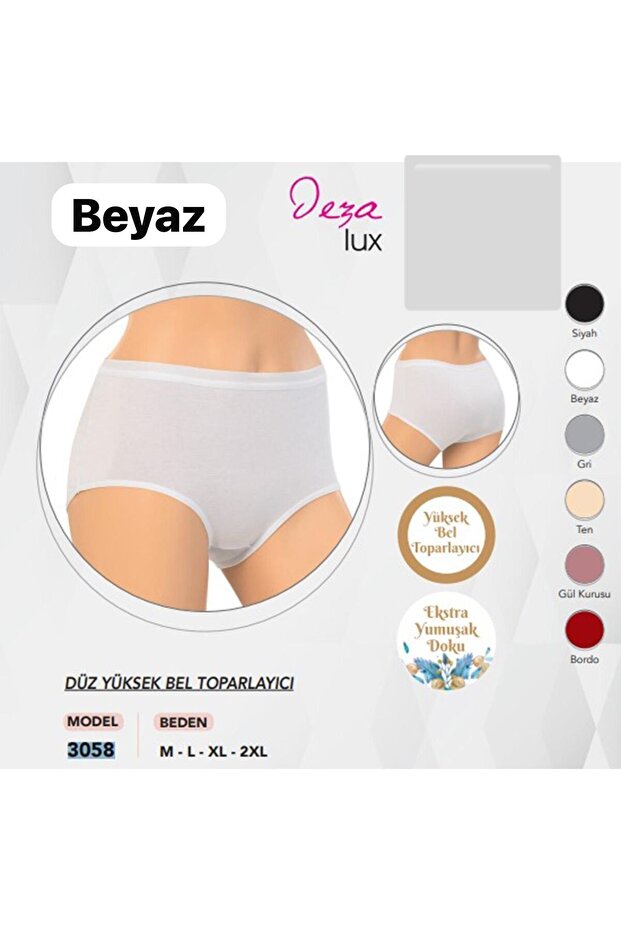 3 Pieces Women's Straight High Waist Recovery Elastic Luxury Kilot