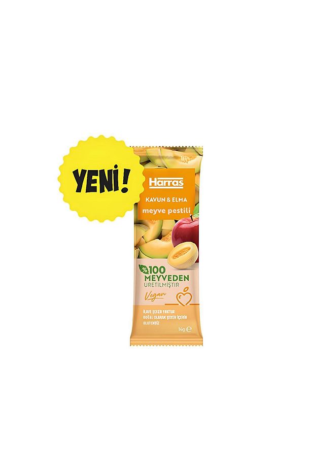 Vegan Meyve Pestili Kavun Ve Elma 14gr X 10 Adet - 3