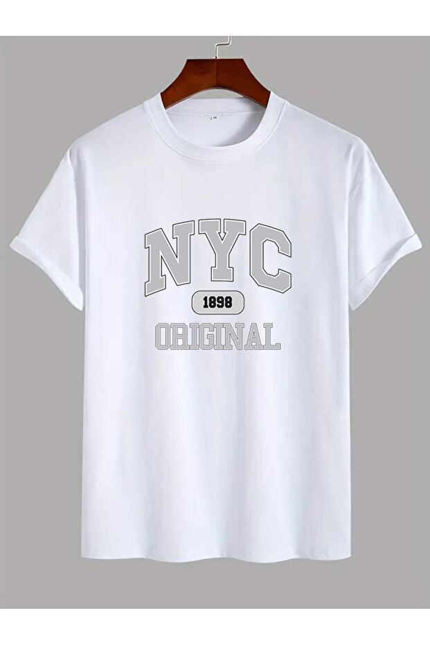 Nyc Printed Unisex Oversize Tshirt