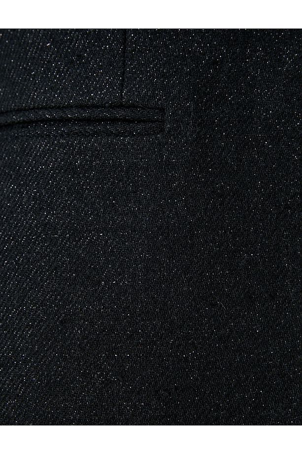 Simli Tek Düğmeli Blazer Ceket - 6