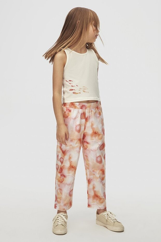 Georgia Pants for Girls - 4-8 Years, Coral