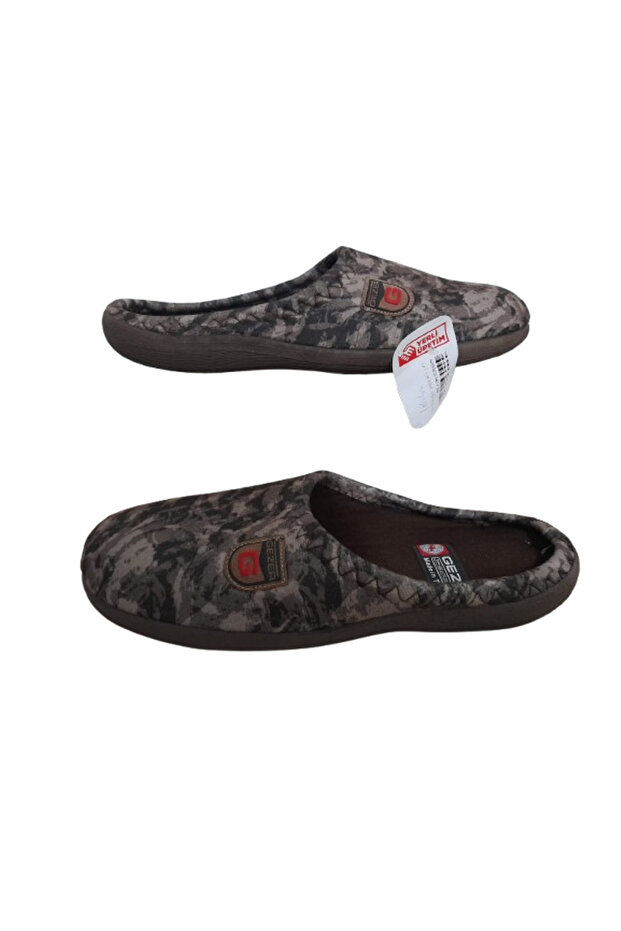 Men's Brown Orthopedic Sole Indoor Daily Slippers