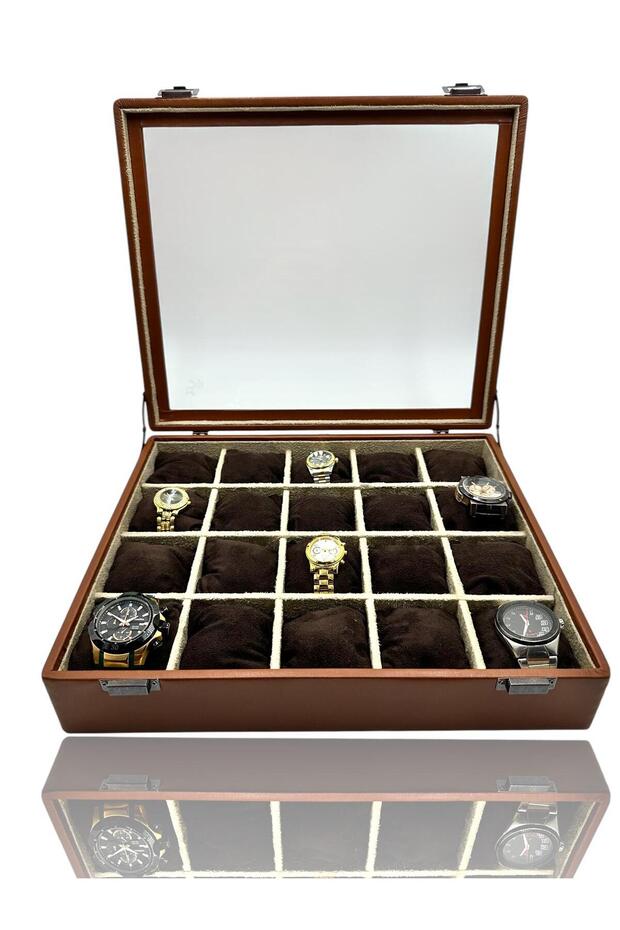 Diji 20-piece watch box watch case - tan