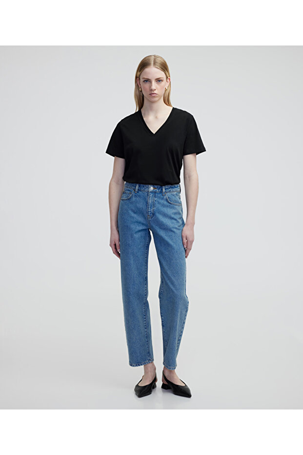 V yaka basic tişört - 5