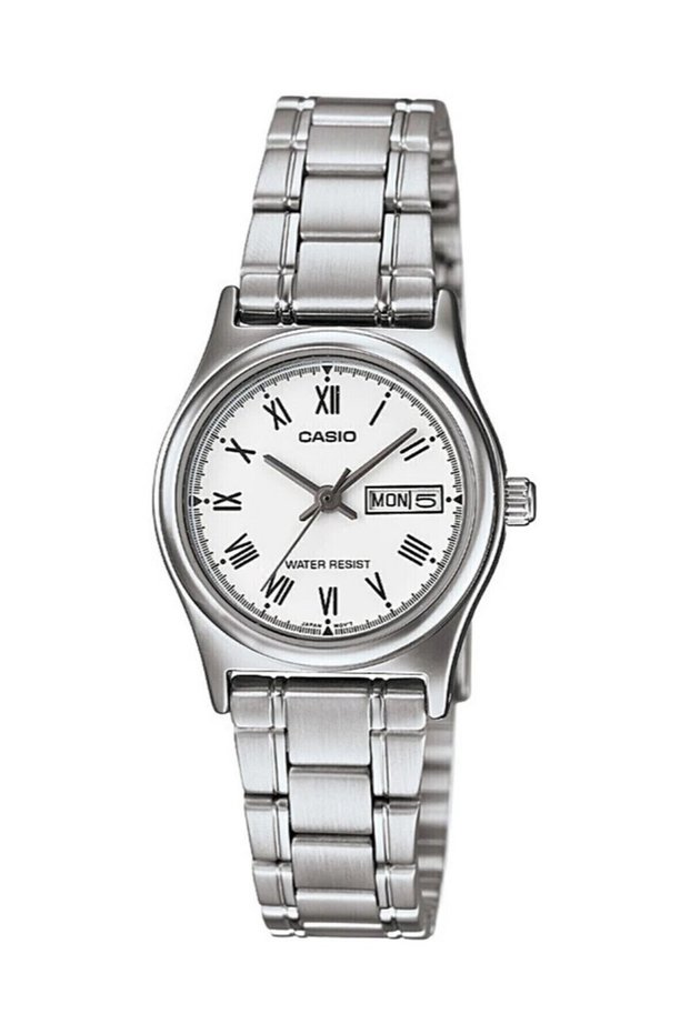 Silver Color Women's Wristwatch with White Cord