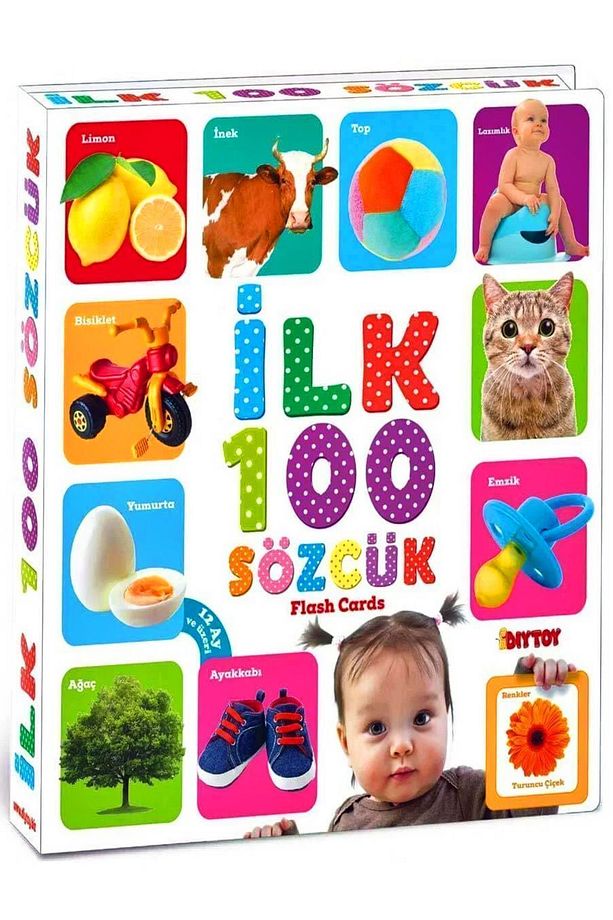 Diytoy Ilk 100 Sözcük Kelime Zeka Kartları Eğitici Kartlar - 3
