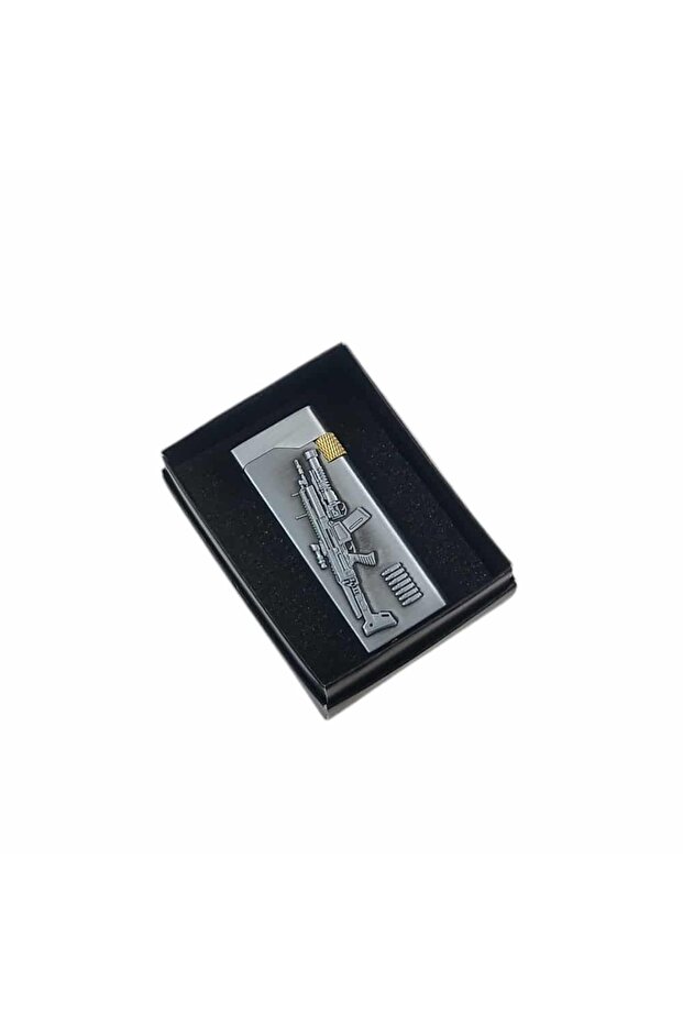 Kendinden Kabartmalı Askeri Tüfek Mermi Tasarımlı Çakmak 1 Adet - 7