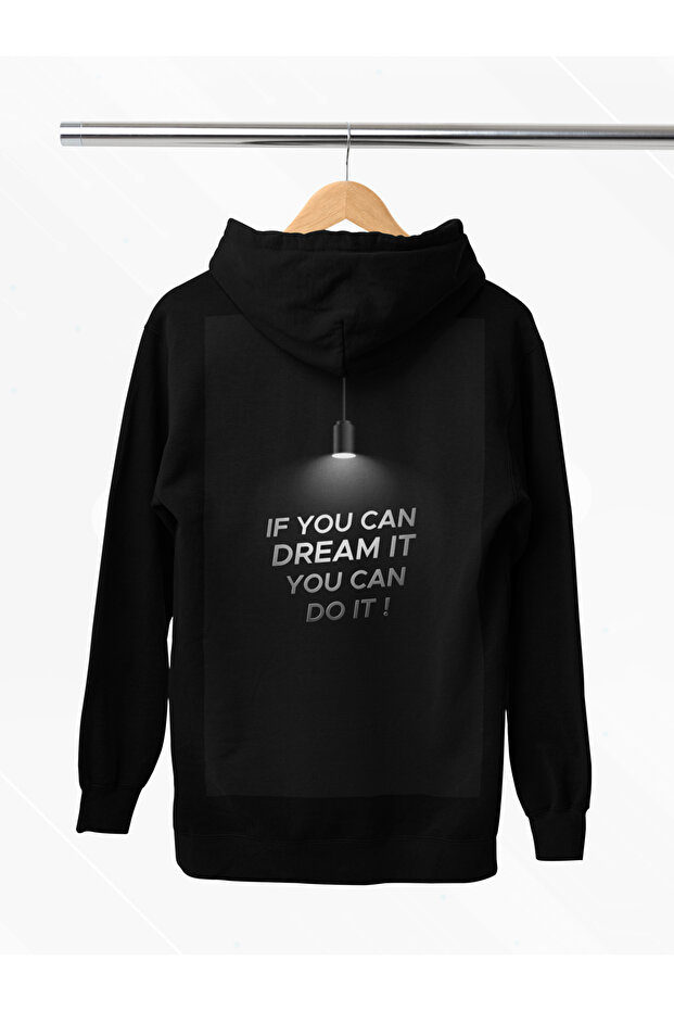 Unisex Long Sleeve 2 Yarn IF YOU CAN... print print hooded sweatshirt