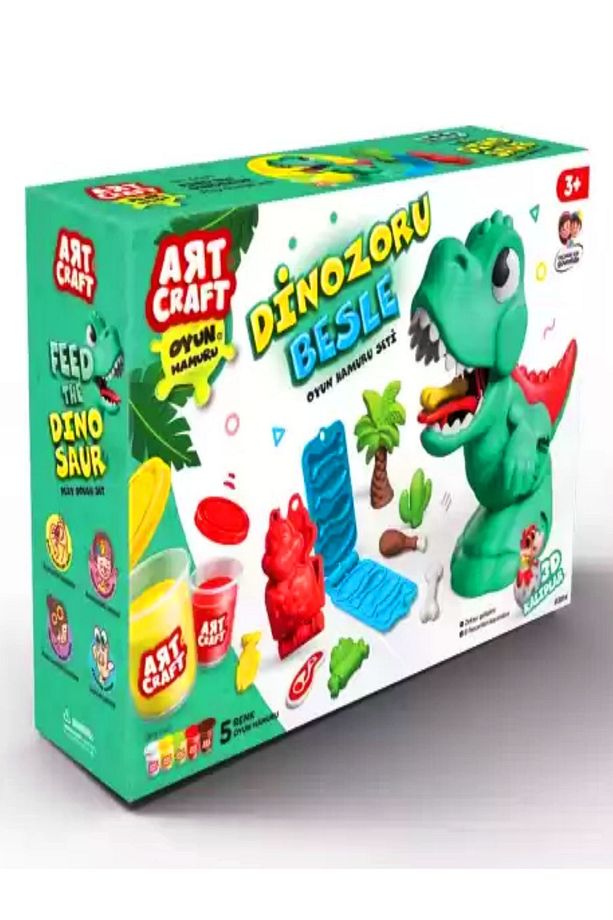 Dinozoru Besle Oyun Hamuru Ve Hamur Kalıbı Seti 280gr - 6