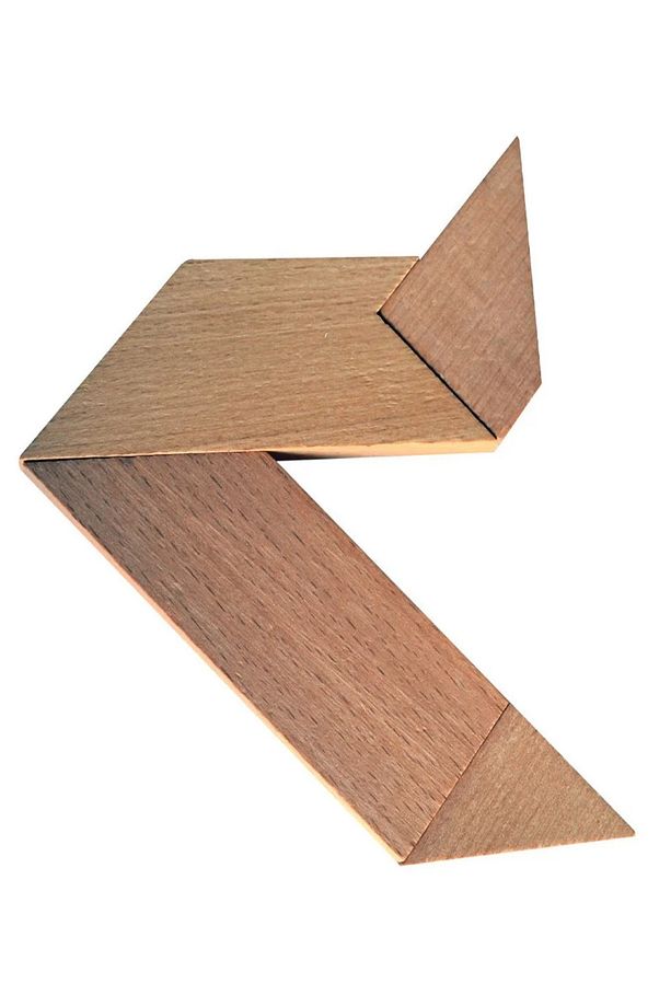 T Tangram 4 Parça 100 şekil oluşturma akıl zeka mantık ve strateji oyunu - 5
