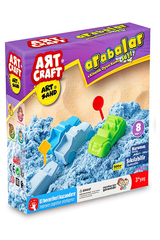 Arabalar Kinetik Kum Oyun Seti 500 gr -dede - 3