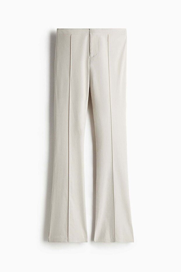 Flared tailored trousers