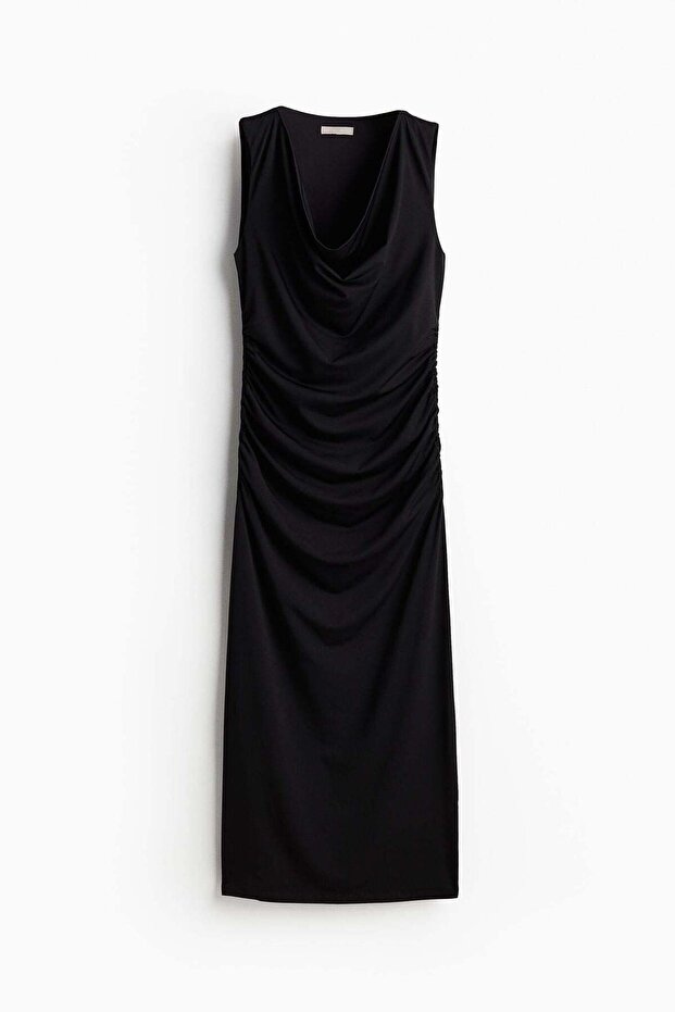 Cowl-neck dress