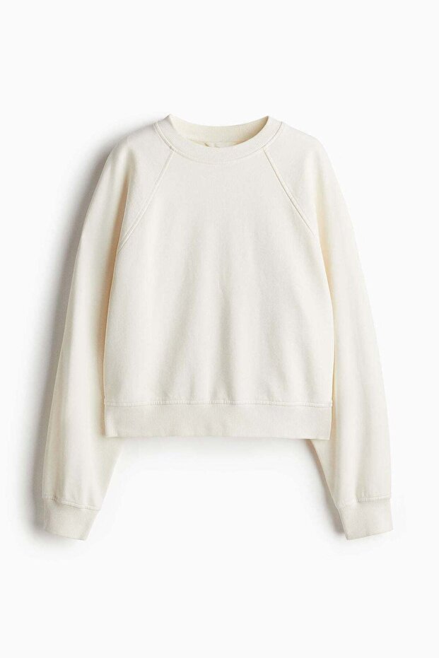 Washed cotton sweatshirt