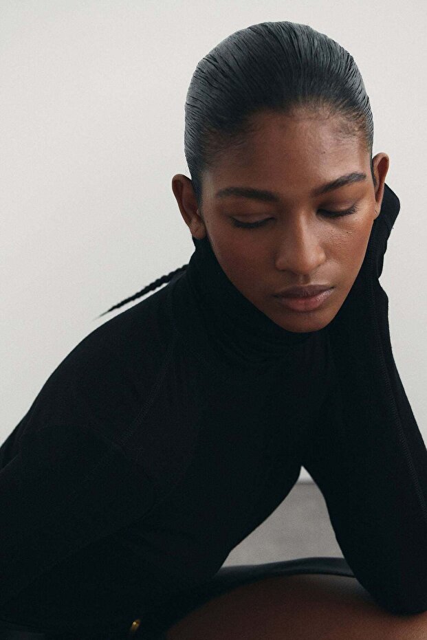 Coated pencil skirt - 4