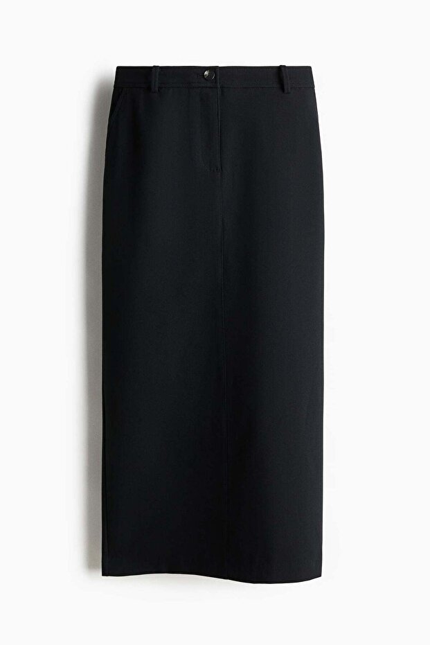 Twill pencil skirt