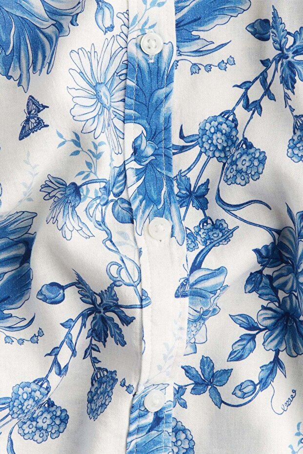 Linen-blend blouse - 2