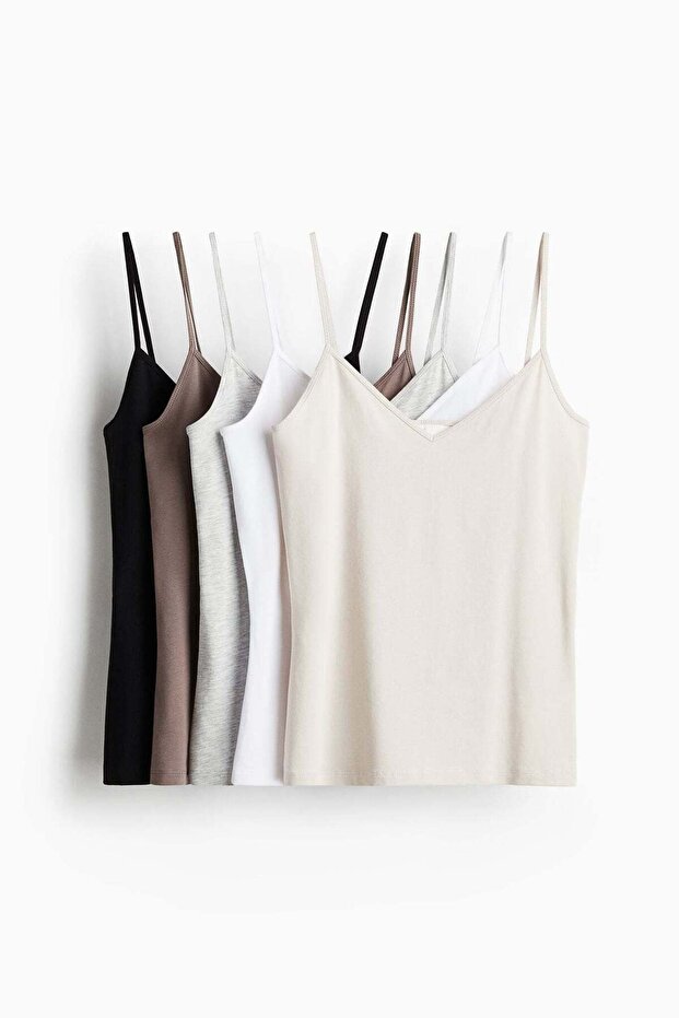 5-pack strappy tops