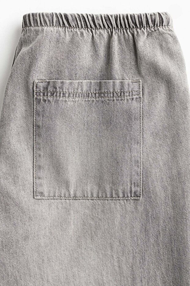 Denim drawstring trousers - 6