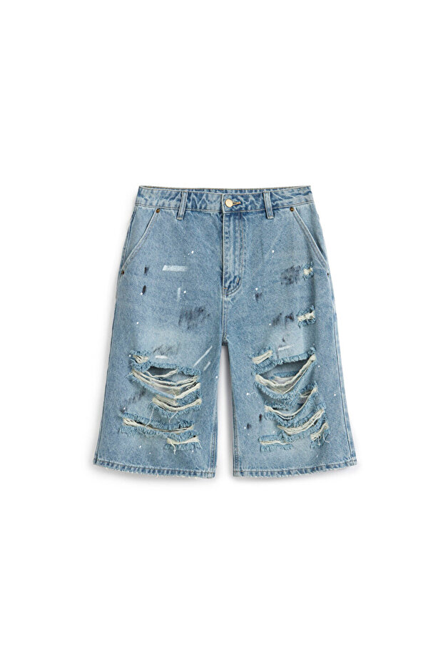 ESKİTME EFEKTLİ BERMUDA - 3