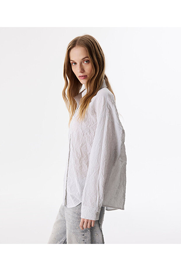 KIRIŞIK EFEKTLİ GÖMLEK - 5