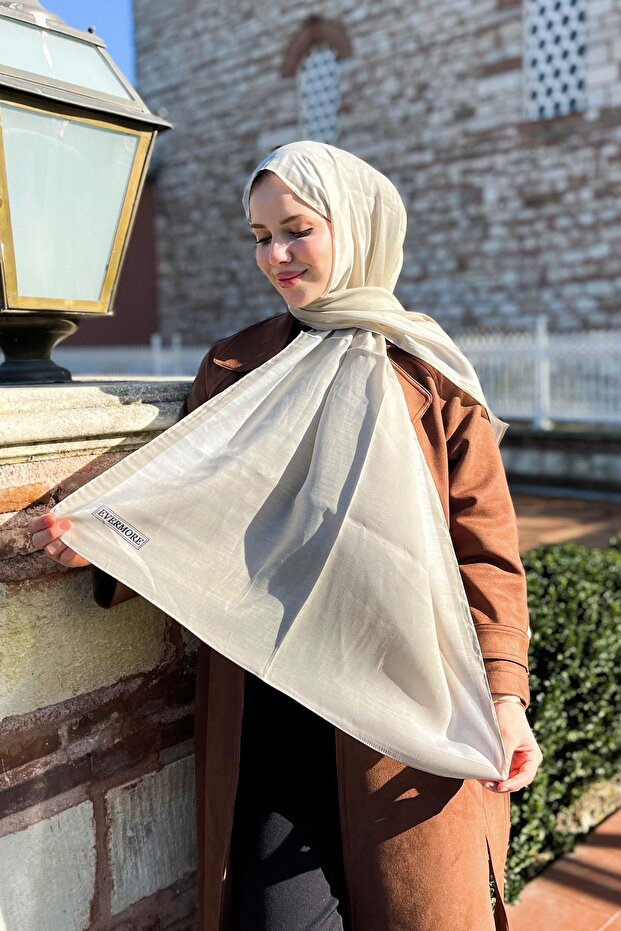 شال أنيق بنمط سحابي بلون حجري - EM016-29 - 2