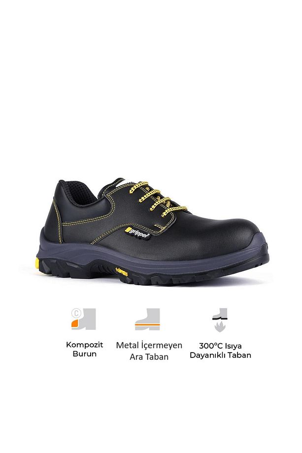 Mekap Gripper Basic GPR-14 S3 SRC HRO Vibram Taban Vidala Deri Kompozit Burun Kevlar Ara Taban İş Ay - 1
