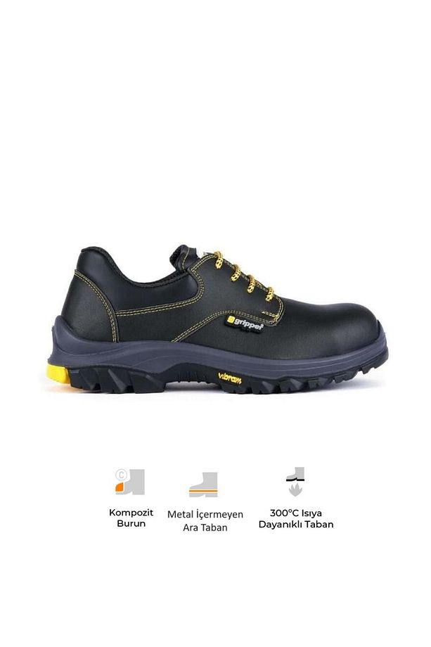 Mekap Gripper Basic GPR-14 S3 SRC HRO Vibram Taban Vidala Deri Kompozit Burun Kevlar Ara Taban İş Ay - 2