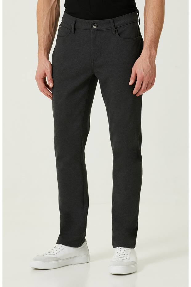 N-tech Antrasit Örme Casual Pantolon - 2