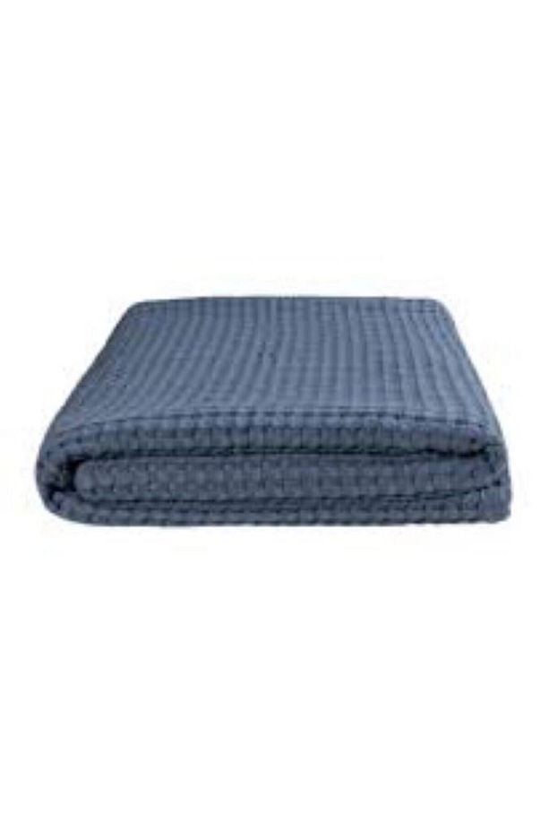 WAFFLE PİKE TEK KİŞİLİK 170 X 230 & LÜX PİKE ÖRTÜ - 1