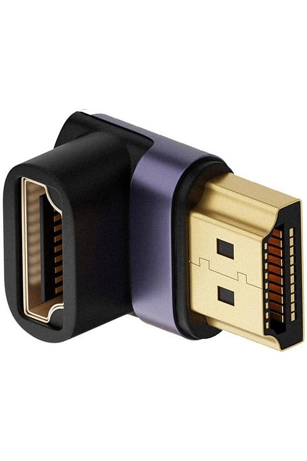 HDMI to HDMI 90 Derece Çevirici 8K 2.1 UHD Dönüştürücü Adaptör - 1