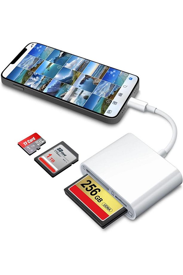 Iphone Ipad Ipod Sd Tf Cf Kart Okuyucu Adaptör Çevirici Nk1011 - 4