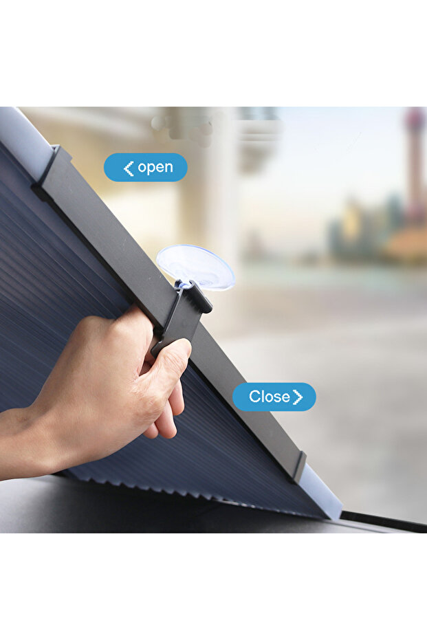 Vehicle Auto Sunshade Folding Accordion Windshield Sunshade 70cm-135cm - 8