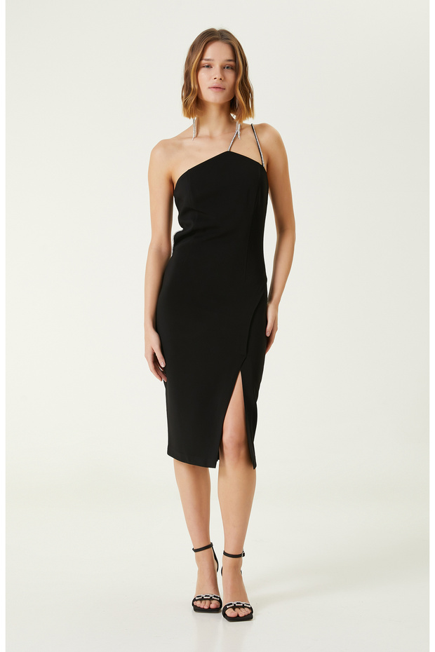 Siyah Abiye Elbise - 1