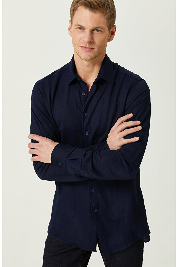 Lacivert Gömlek - 5