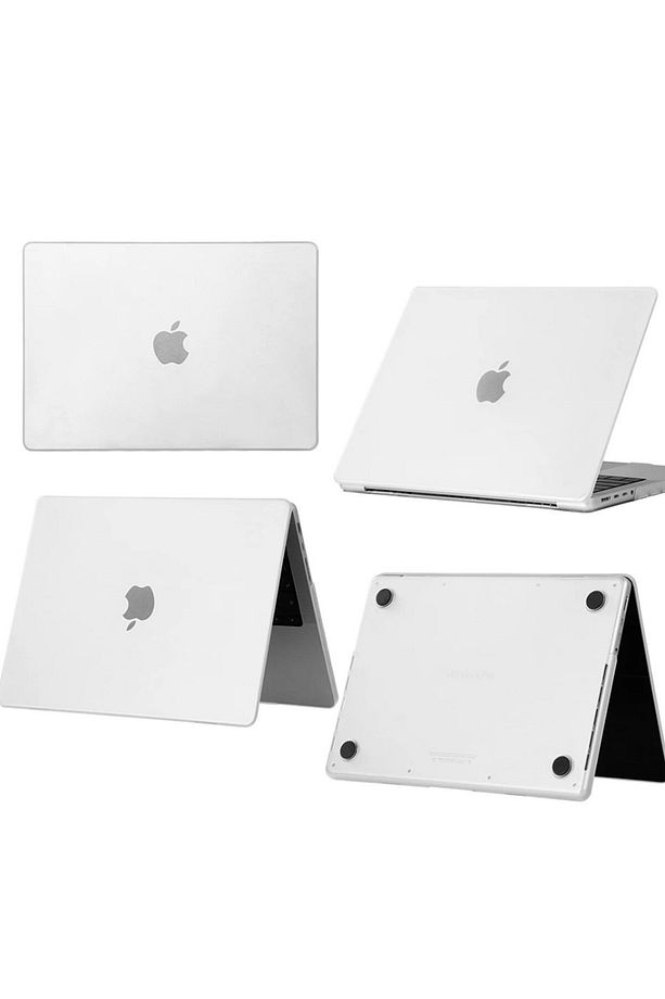 Apple Macbook Air M2 2023 15 inç A2941 Uyumlu Anti Finger Print Kapak Kılıf - 4