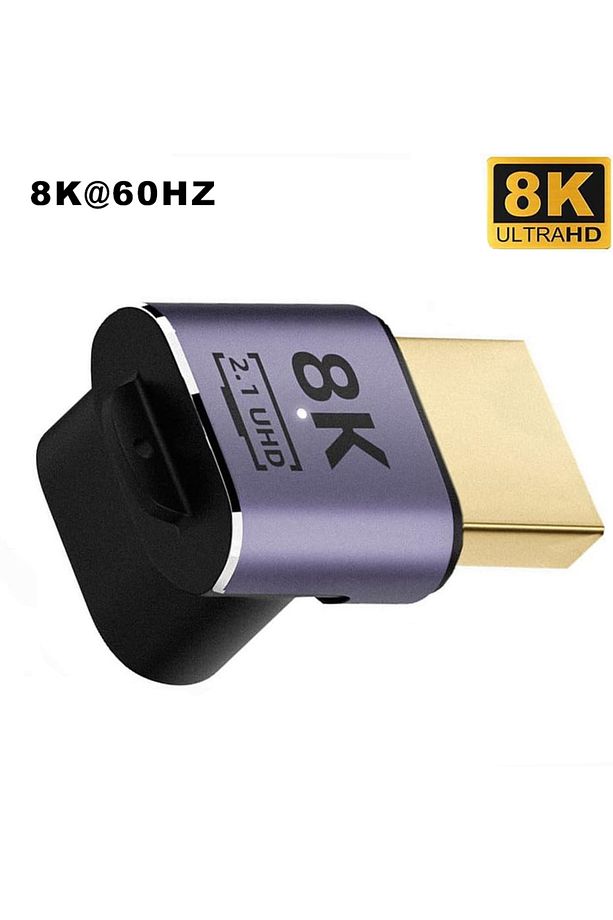 HDMI to HDMI 90 Derece Çevirici 8K 2.1 UHD Dönüştürücü Adaptör - 3