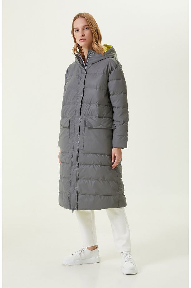 N-Tech Çift Renkli Puffer Kaban - 3