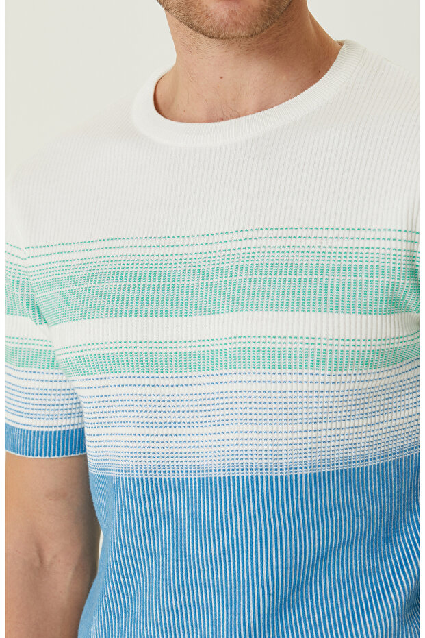 Mavi Çizgili Kazak - 6