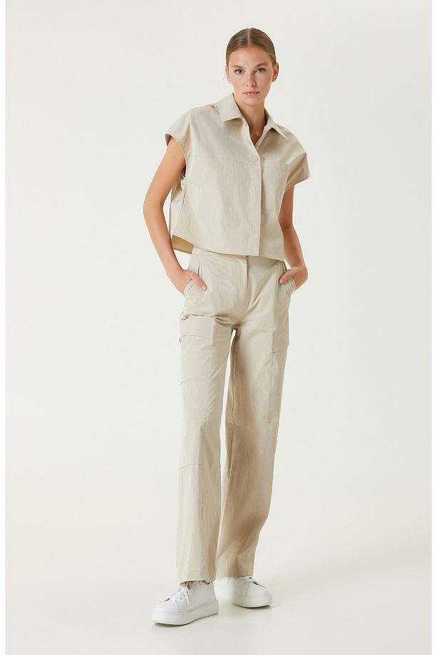 N-Tech Bej Pantolon - 1