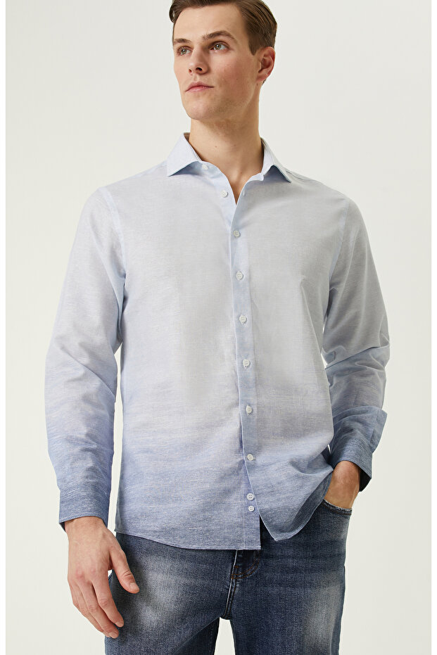 Mavi Degrade Gömlek - 2