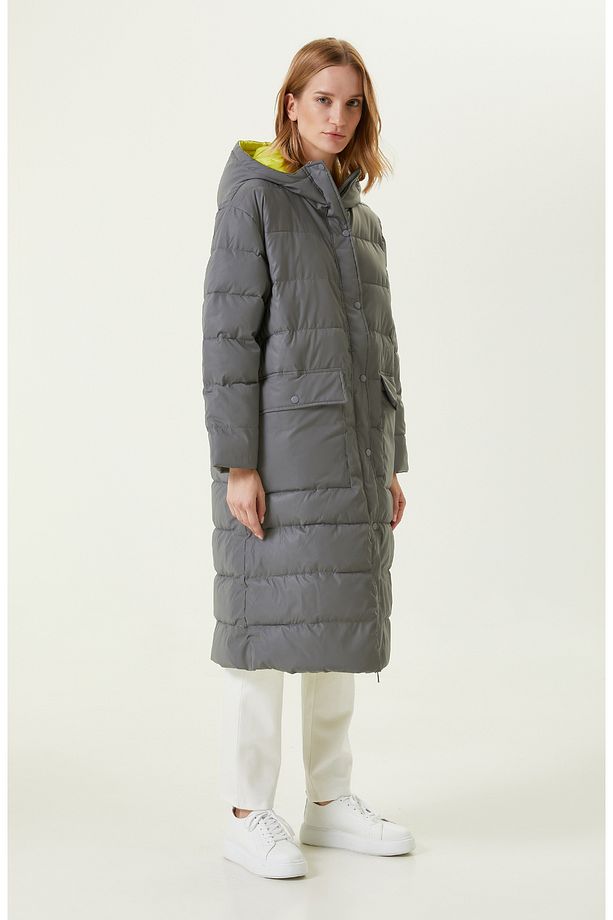 N-Tech Çift Renkli Puffer Kaban - 2