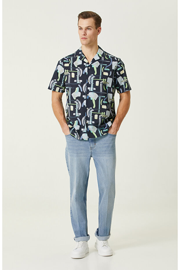 Lacivert Yeşil Gömlek - 3