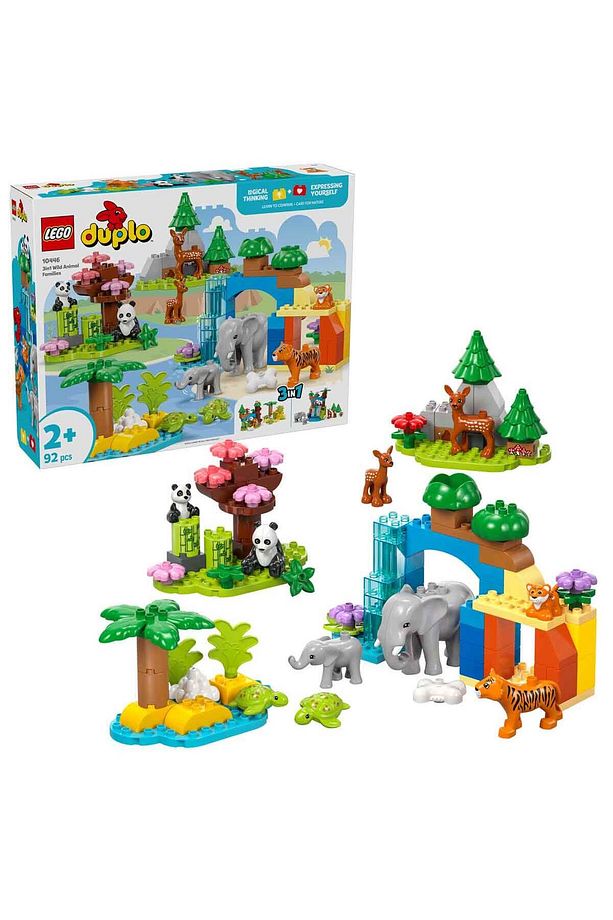 DUPLO Kasabası 3’ü 1 Arada Vahşi Hayvan Aileleri 10446 - 2 Yaş ve Üzeri Küçük Çocukl - 1