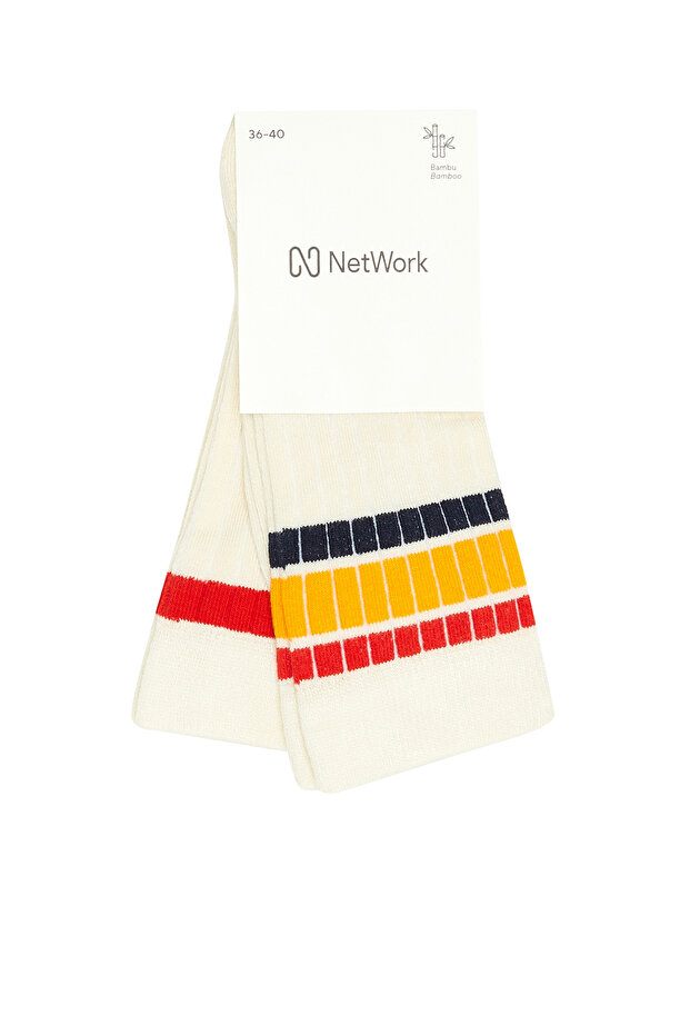 Bej 2li Kadın Bambu Çorap Seti - 1