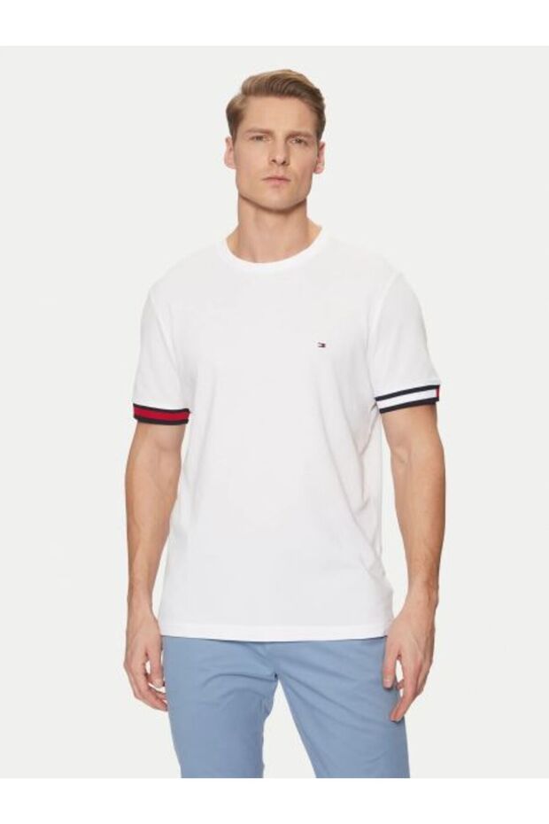 GLOBAL STRIPE FLAG CUFF TEE - 1
