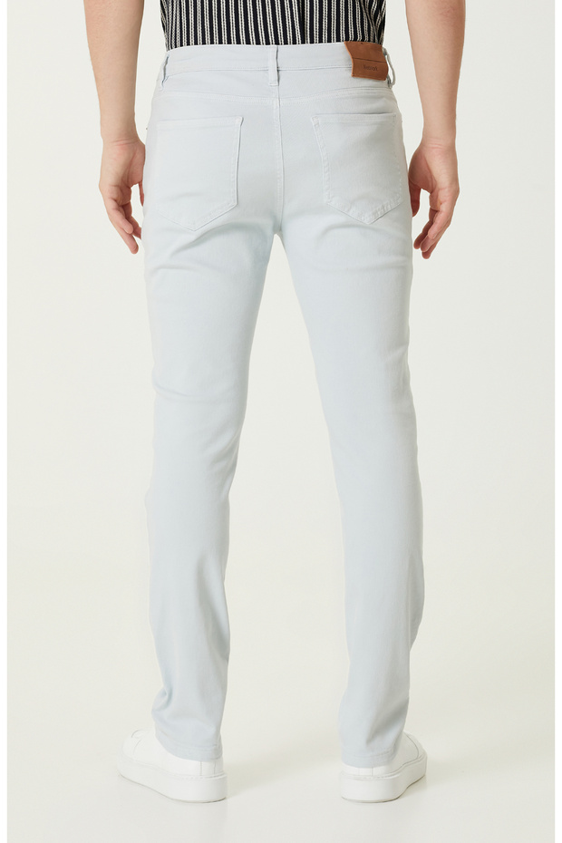Buz Mavisi Denim Pantolon - 3